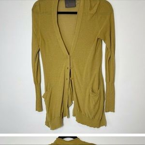 Guinevere Light Cardigan chartreuse from Anthropologie